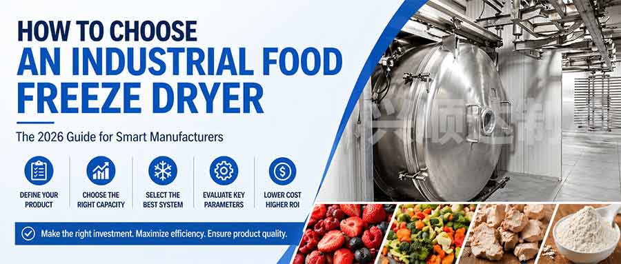 industrial food freeze dryer machine for large-scale food processing