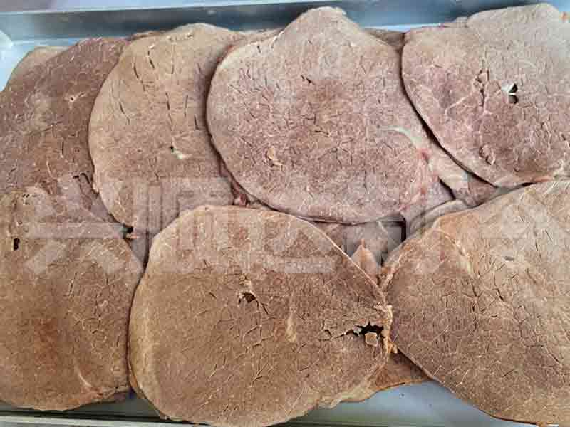 Freeze dried beef slices