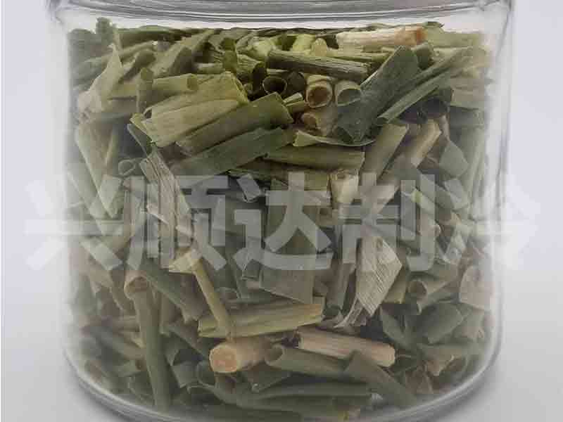 Freeze dried green onion samples
