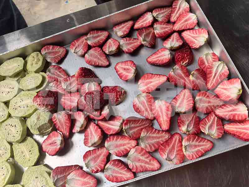 Freeze dried kiwi and strawberry slices