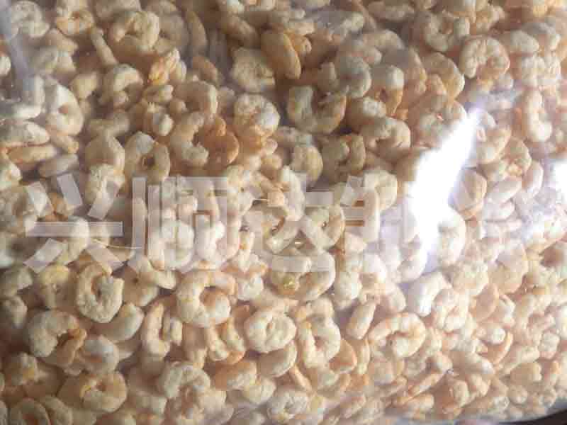 Freeze dried shrimp samples