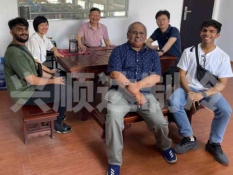 India shrimp freeze drying customer meeting
