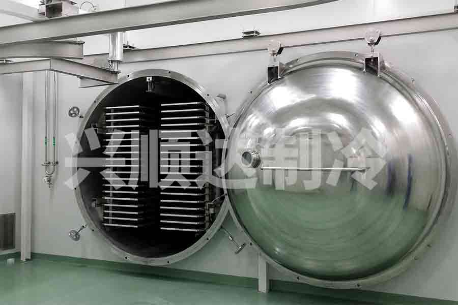 Industrial freeze dryer for factory-scale food production