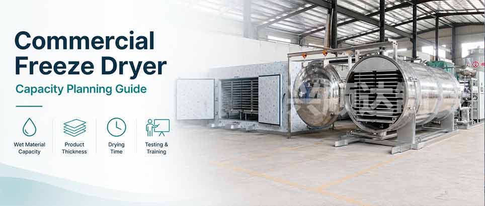 Commercial freeze drier capacity planning guide with industrial freeze dryer equipment and key selection factors