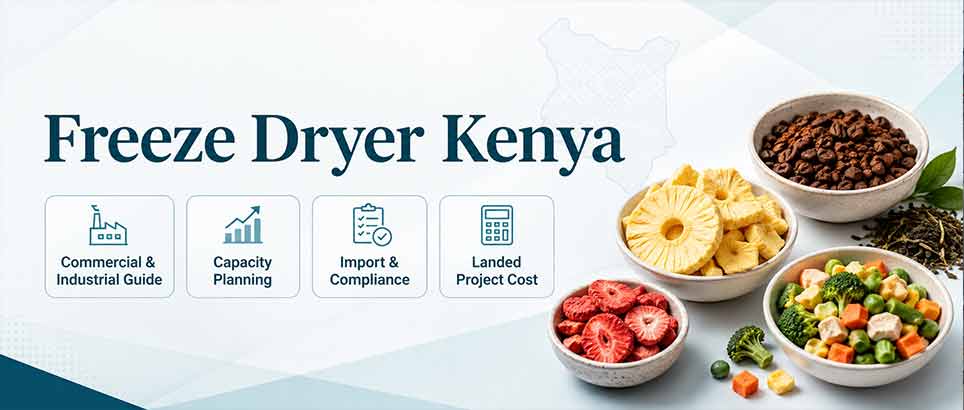 Freeze dryer Kenya commercial and industrial food project guide