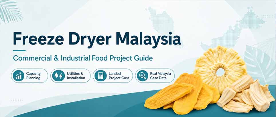 Freeze dryer Malaysia commercial and industrial food project guide with capacity planning, utilities, landed project cost and real case data