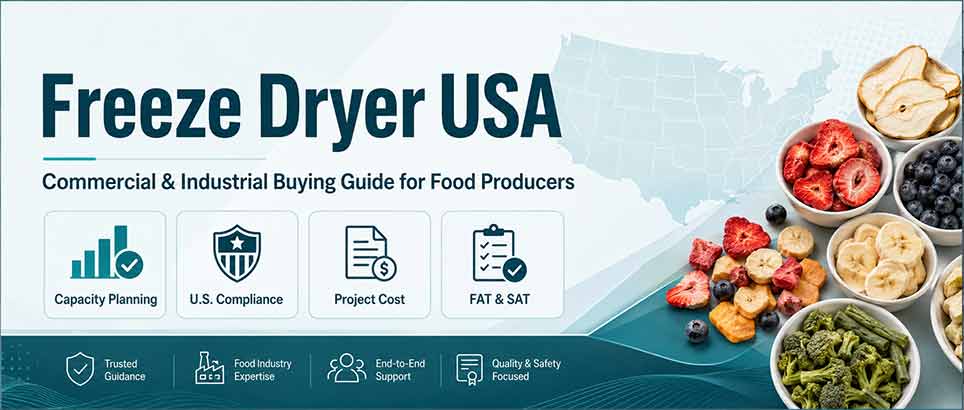 Freeze dryer USA commercial and industrial buying guide for food producers