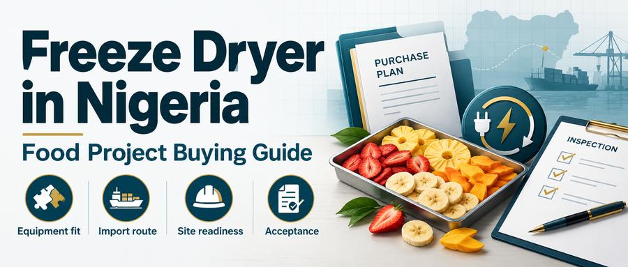 Freeze dryer in Nigeria food project buying guide covering equipment fit, import route, site readiness and acceptance