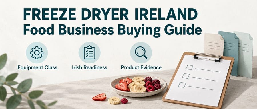 Freeze dryer Ireland buying guide: equipment class, Irish readiness and product evidence