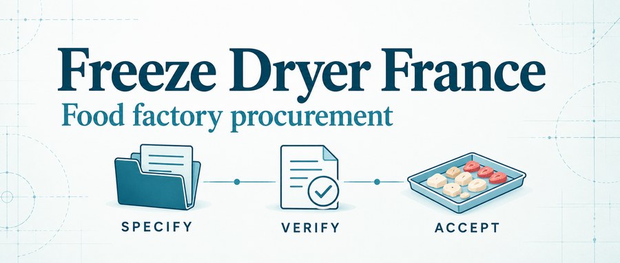 Freeze dryer France procurement workflow: specify, verify and accept